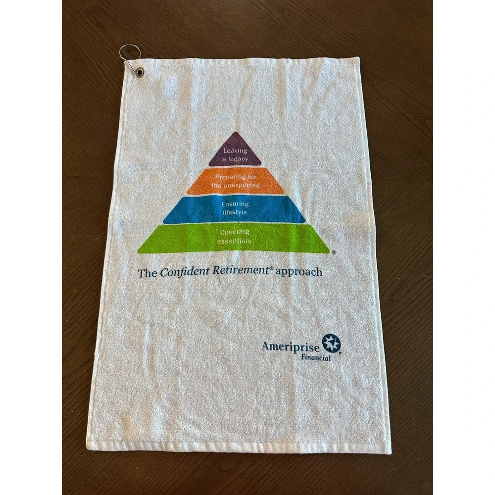 Ameriprise Financial Golf Towel with‎ Hook - Financial Collectible MINT!